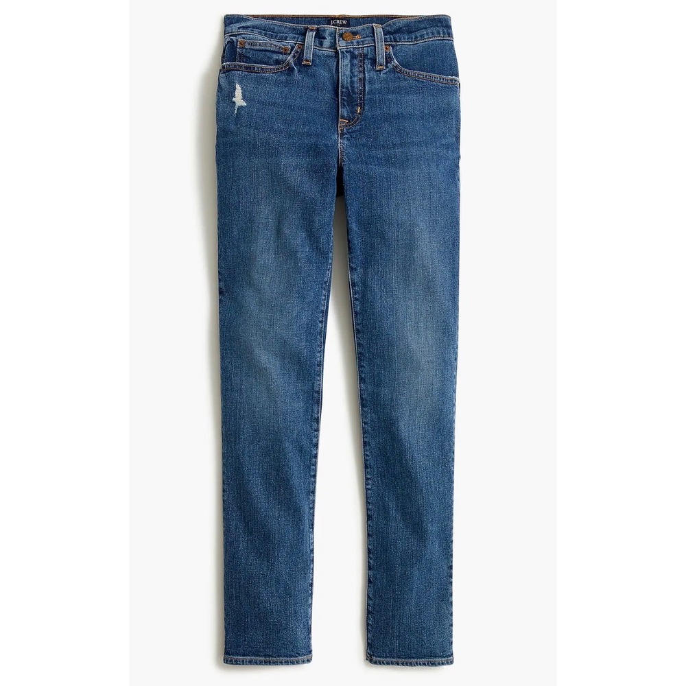 J.Crew Slim Boyfriend Jean Medium Wash Straight Leg Stretch BK581 Womens 25